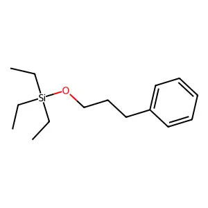 Triethyl(3-phenylpropoxy)silane structure