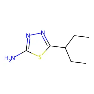 5-(1-Ethylpropyl)-1,3,4-thiadiazol-2-amine structure