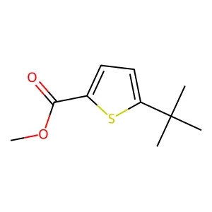 Methyl 5-tert-butylthiophene-2-carboxylate structure