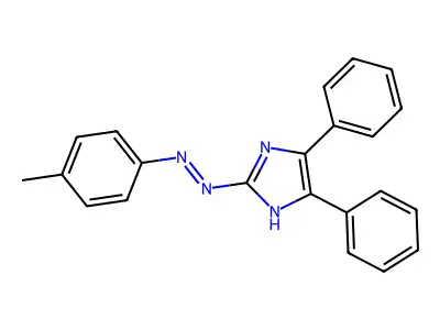 2-[(4-methylphenyl)diazenyl]-4,5-diphenyl-1H-imidazole structure
