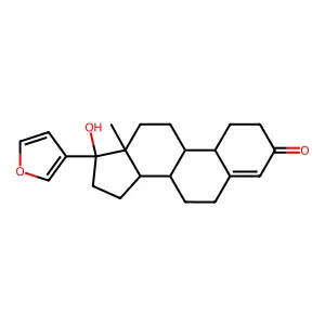 17-(Furan-3-yl)-17-hydroxyestr-4-en-3-one structure