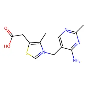 硫胺素乙酸 structure