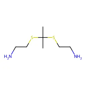 2,2'-((1-Methylethylidene)bis(thio))bis(ethanamine) structure