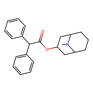 9-Methyl-9-azabicyclo(3.3.1)nonan-3-yl diphenylacetate structure