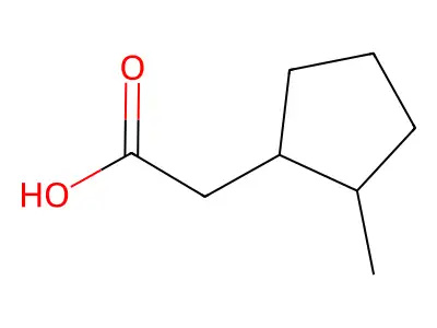 2-(2-甲基环戊基)乙酸 structure