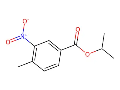 Isopropyl 3-nitro-p-toluate structure