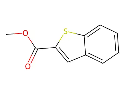 Methyl benzo(b)thiophene-2-carboxylate structure