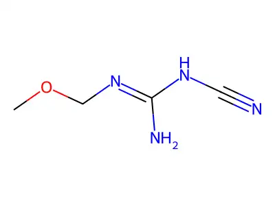 Guanidine, N-cyano-N'-(methoxymethyl)- structure