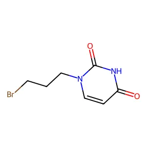 3-(1-uracilyl)propyl bromide structure