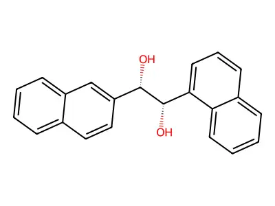 (1R,2R)-1-(Naphthalen-1-yl)-2-(naphthalen-2-yl)ethane-1,2-diol structure