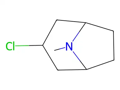 3-Chloro-8-methyl-8-azabicyclo(3.2.1)octane structure