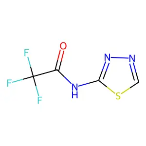 2,2,2-trifluoro-N-(1,3,4-thiadiazol-2-yl)acetamide structure