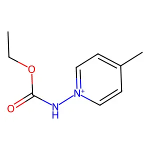 ethyl N-(4-methylpyridin-1-ium-1-yl)carbamate structure