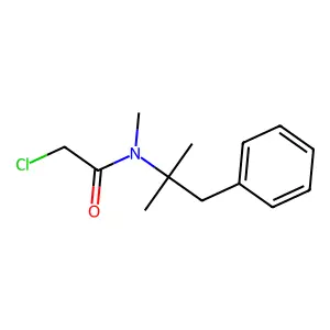 2-Chloro-N-(1,1-dimethyl-2-phenylethyl)-N-methylacetamide structure