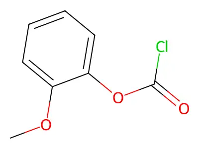2-Methoxyphenyl chloroformate structure