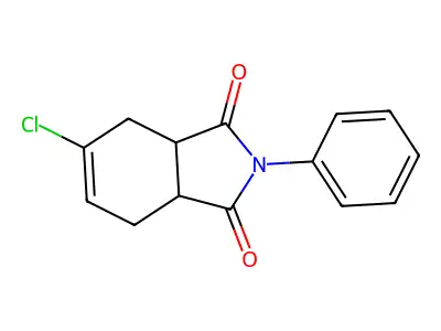 5-chloro-2-phenyl-3a,4,7,7a-tetrahydro-1H-isoindole-1,3(2H)-dione structure