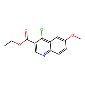 Ethyl 4-chloro-6-methoxyquinoline-3-carboxylate structure