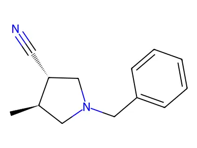 1-Benzyl-4-methyl-pyrrolidine-3-carbonitrile structure
