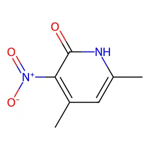 4,6-Dimethyl-3-nitropyridin-2(1H)-one structure
