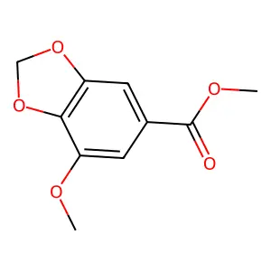 Methyl 3,4-methylenedioxy-5-methoxybenzoate structure