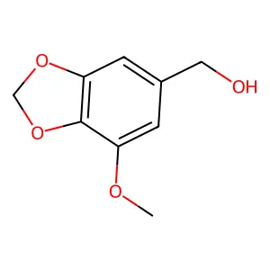 (7-Methoxy-1,3-benzodioxol-5-yl)methanol structure