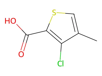 3-Chloro-4-methylthiophene-2-carboxylic acid structure