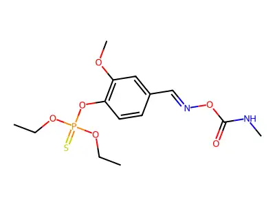 [(E)-(4-diethoxyphosphinothioyloxy-3-methoxyphenyl)methylide structure