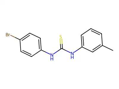 1-(4-Bromophenyl)-3-(3-methylphenyl)thiourea structure