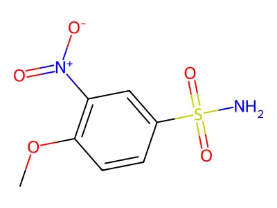 4-甲氧基-3-硝基苯磺酰胺 structure