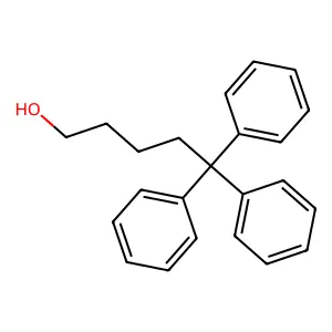 5,5,5-Triphenyl-1-pentanol structure