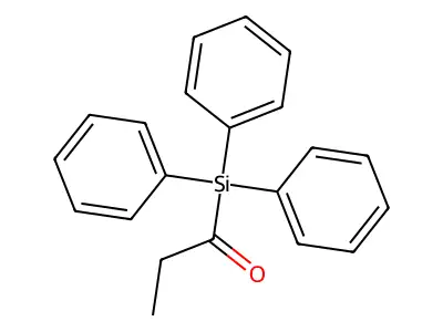 Silane, (1-oxopropyl)triphenyl- structure