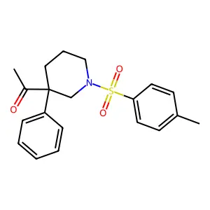 4-Acetyl-4-phenyl-1-(p-tolylsulphonyl)piperidine structure