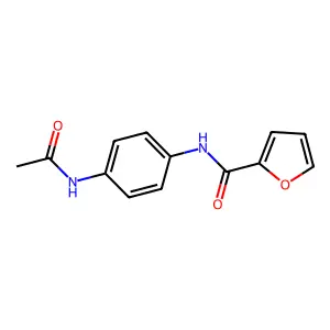 N-(4-acetamidophenyl)furan-2-carboxamide structure