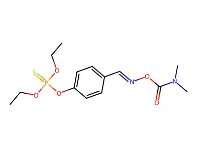 [(4-diethoxyphosphinothioyloxyphenyl)methylideneamino] N,N-dimethylcarbamate structure
