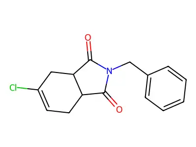 2-Benzyl-5-chloro-3a,4,7,7a-tetrahydroisoindole-1,3-dione structure