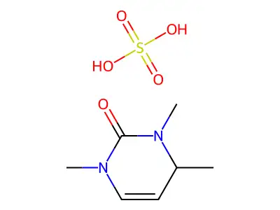 2(1H)-Pyrimidinone, 3,4-dihydro-1,3,4-trimethyl-, sulfate (1:1) structure