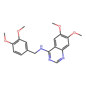 N-[(3,4-Dimethoxyphenyl)methyl]-6,7-dimethoxy-4-quinazolinamine structure