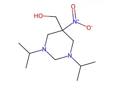 5-Pyrimidinemethanol, hexahydro-1,3-bis(1-methylethyl)-5-nitro- structure