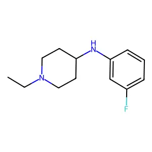 1-Ethyl-N-(3-fluorophenyl)-4-piperidinamine structure