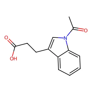 3-(1-Acetyl-1H-indol-3-yl)propanoic acid structure