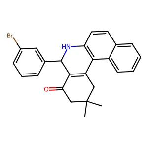 5-(3-Bromophenyl)-2,2-dimethyl-2,3,5,6-tetrahydrobenzo[a]phenanthridin-4(1H)-one structure
