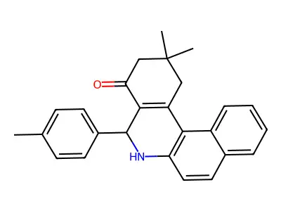 2,2-Dimethyl-5-(4-methylphenyl)-1,3,5,6-tetrahydrobenzo[a]phenanthridin-4-one structure