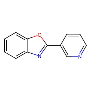 2-(3-Pyridyl)benzoxazole structure