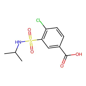 4-Chloro-3-[(isopropylamino)sulfonyl]benzoic acid structure
