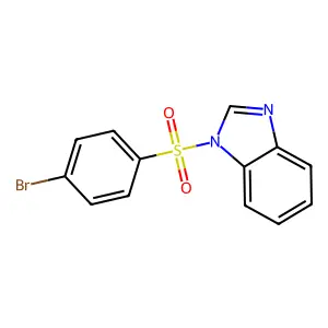 1-(4-Bromophenyl)sulfonylbenzimidazole structure