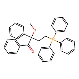 2-Methoxy-1,2-diphenyl-4-(triphenylphosphoranyl)-1-butanone structure