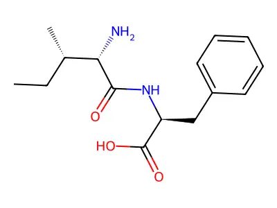 Isoleucylphenylalanine structure