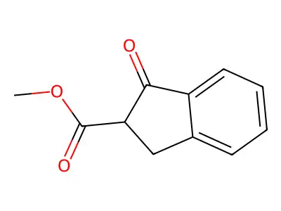 Methyl 1-oxo-2,3-dihydro-1H-indene-2-carboxylate structure