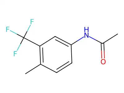 N-[4-methyl-3-(trifluoromethyl)phenyl]acetamide structure