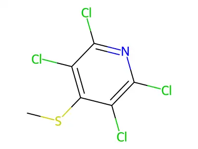 2,3,5,6-Tetrachloro-4-(methylthio)pyridine structure